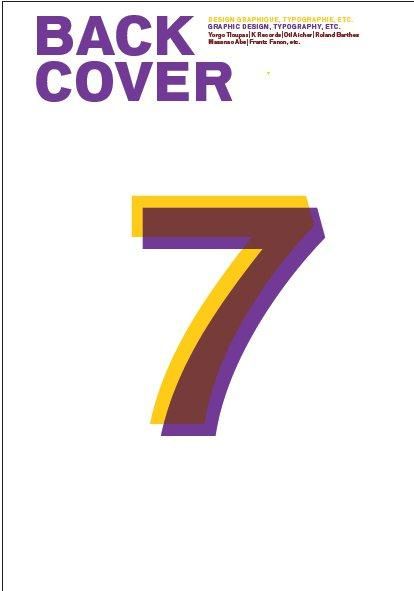 Back Cover N° 7