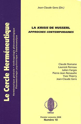 LA KRISIS DE HUSSERL APPROCHES CONTEMPORAINES