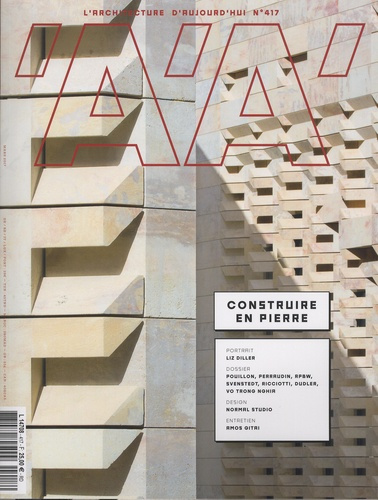 L'architecture d'aujourd'hui N° 417, mars 2017 : Construire en pierre