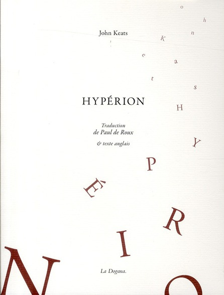 Hypérion. Edition bilingue français-anglais