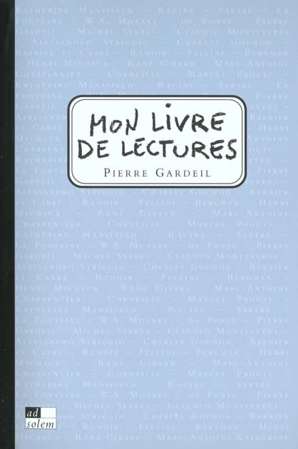 Mon livre de lectures. Quinze nouveaux regards