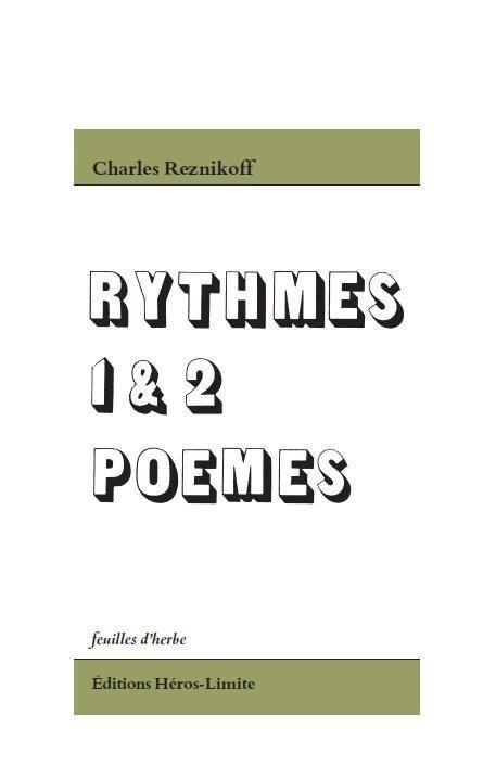Rythmes 1 & 2, Poèmes. Edition bilingue français-anglais