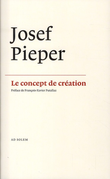 Le concept de création. La "philosophie négative" de Saint Thomas d'Aquin
