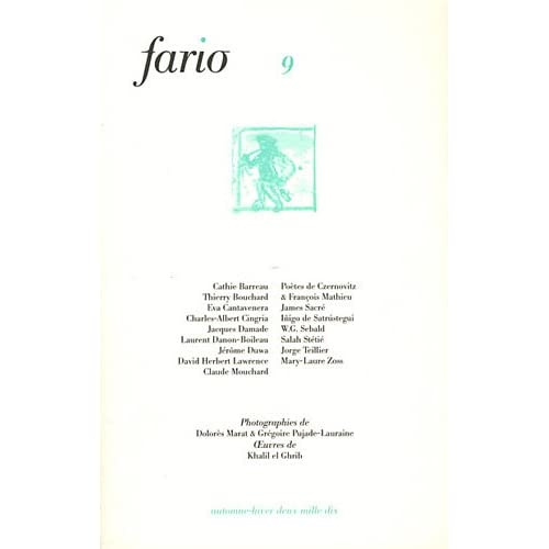 Fario N° 9, Automne-hiver 2011