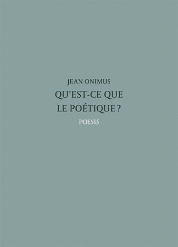 Qu'est-ce que la poétique ?