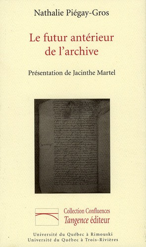 FUTUR ANTERIEUR DE L ARCHIVE
