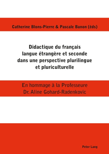 Didactique du français langue étrangère et seconde dans une perspective plurilingue et pluriculturel