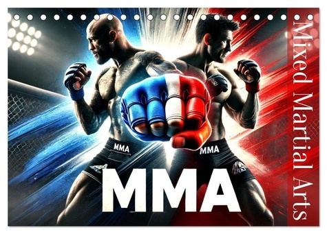 MMA - Mixed Martial Arts France (Calendrier de bureau 2025 DIN A5 vertical), CALVENDO calendrier men
