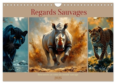 Regards Sauvages - Rencontres au coeur du monde sauvage (Calendrier mural 2026 DIN A4 vertical), CAL