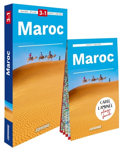 Maroc. Guide   Atlas   Carte laminée. 1/1 500 000