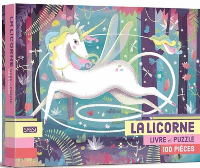 La licorne. Livre et puzzle de 100 pièces