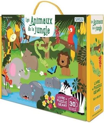 Les animaux de la jungle. Puzzle géant