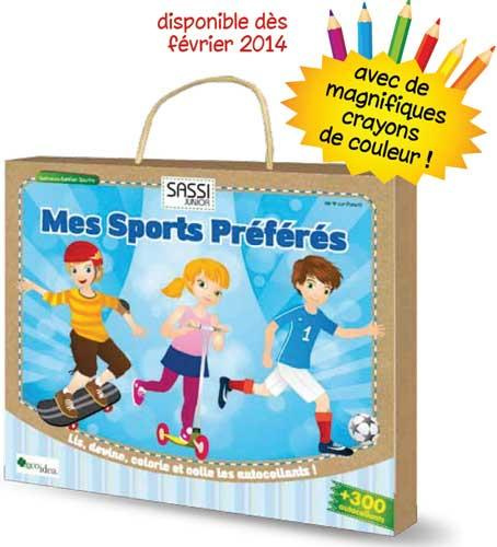 Mes sports préférés. Lis, devine, colorie et colle les autocollants !