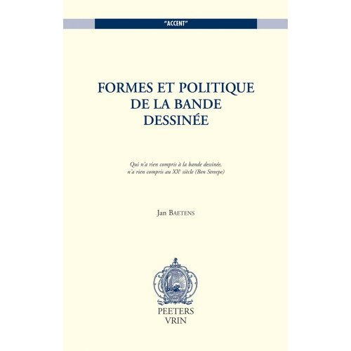 FORMES ET POLITIQUE DE LA BANDE DESSINEE