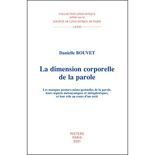 LA DIMENSION CORPORELLE DE LA PAROLE