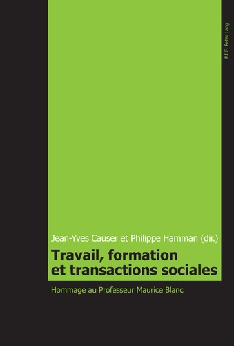 Travail, formation et transactions sociales