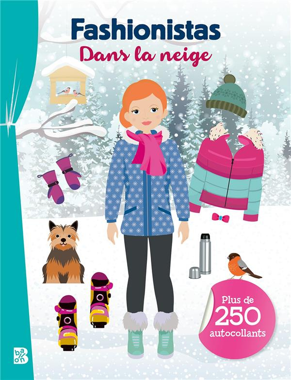 Dans la neige. Avec plus de 250 autocollants