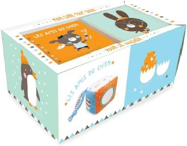 Mon cube tout doux pour le coucher. Les amis du chien avec un cube tout doux