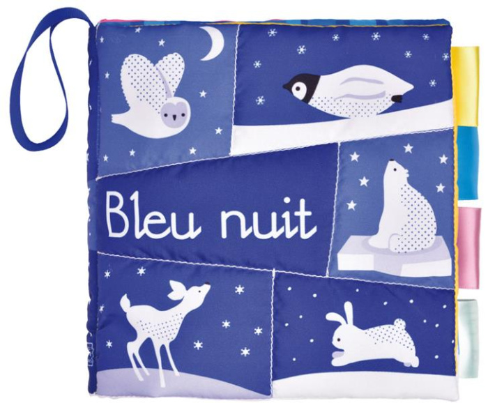 Bleu nuit. Un livre en tissu raffiné