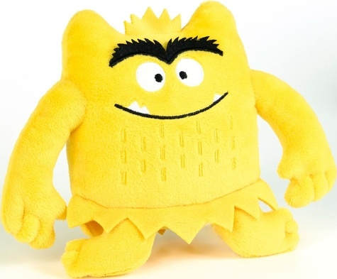 LE MONSTRE DES COULEURS - MINI PELUCHE MONSTRE JAUNE - MINI PELUCHE MONSTRE JAUNE