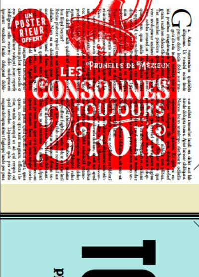 Les consonnes toujours 2 fois. Un poster offert