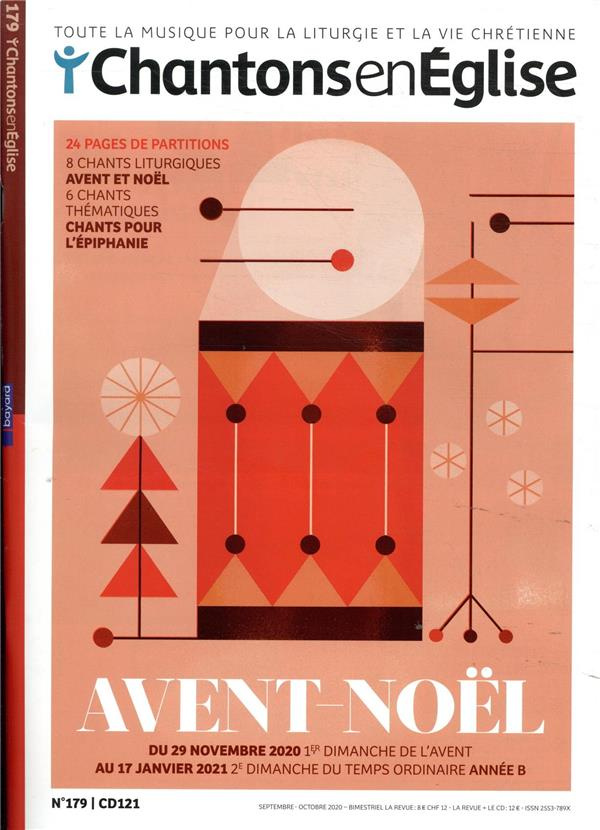 Chantons en Eglise N° 179, septembre 2020 . Avec 1 CD audio MP3