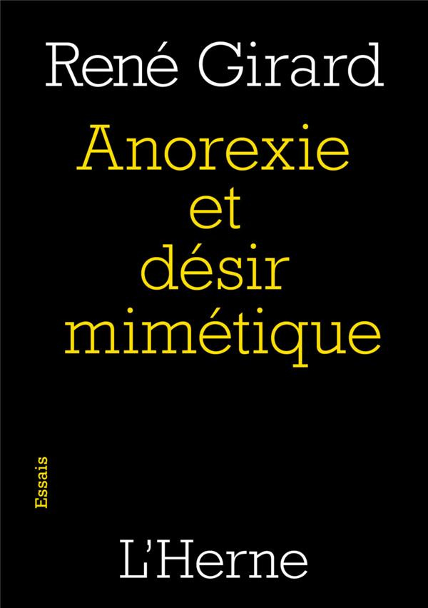 Anorexie et désir mimétique