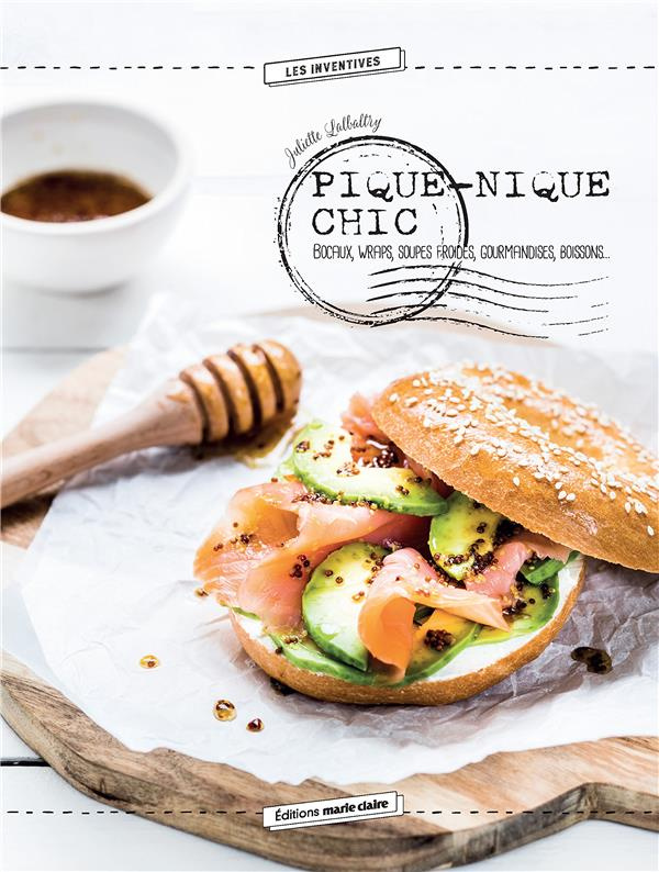 Pique-nique chic. Bocaux, wraps, soupes froides, gourmandises, boissons...