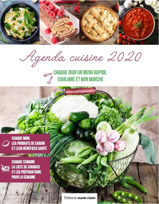 Agenda cuisine. 365 menus rapides, équilibrés, bon marché, Edition 2020