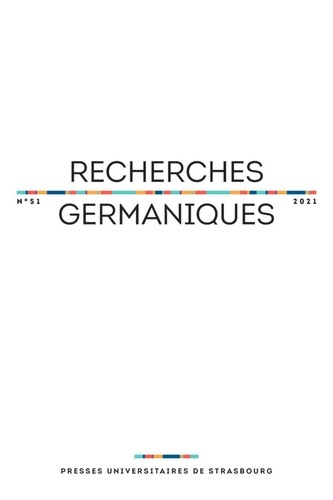 Recherches germaniques N° 51/2021