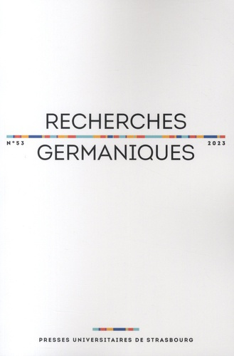 Recherches germaniques N° 53/2023