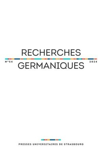 Recherches germaniques N° 54/2024