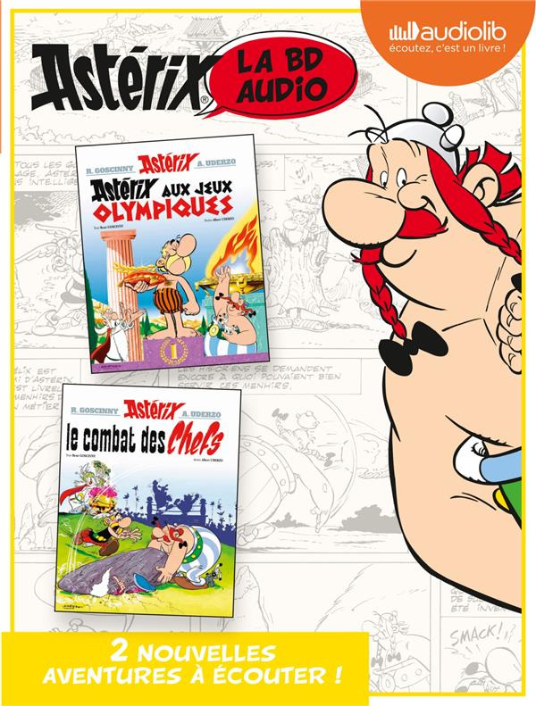 Astérix - La BD audio Tome 4 : Astérix aux Jeux Olympiques ; Le Combat des chefs. Avec 2 CD audio MP