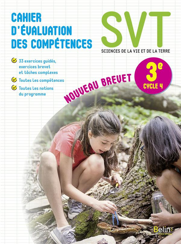 SVT 3e. Cahier d'évaluation des compétences