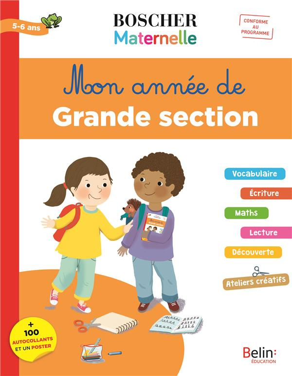 Mon année de grande section 5-6 ans.   100 autocollants et un poster, Edition 2019