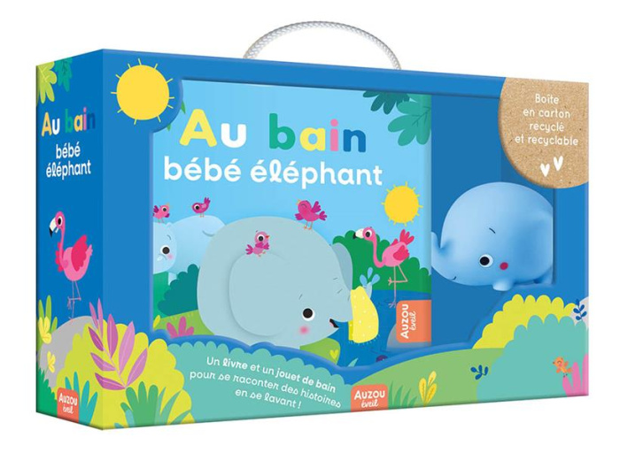 Coffret Au bain bébé éléphant. Avec 1 jouet offert