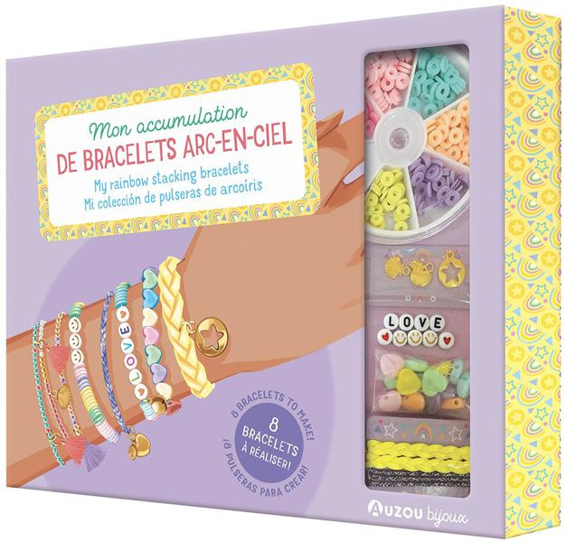 MA BOITE A BIJOU - MON ACCUMULATION DE BRACELETS ARC-EN-CIEL
