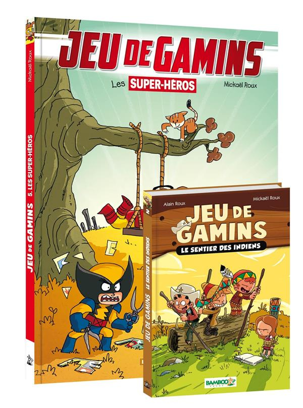 Jeu de gamins Tome 5 : Les supers héros. Avec le roman tome 2 offert