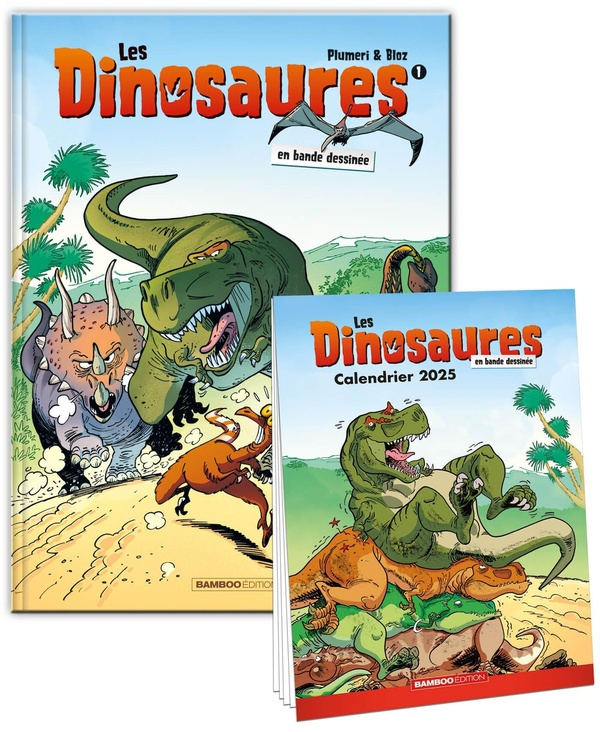 Les dinosaures en bande dessinée Tome 1 : Avec un calendrier offert. Edition 2025