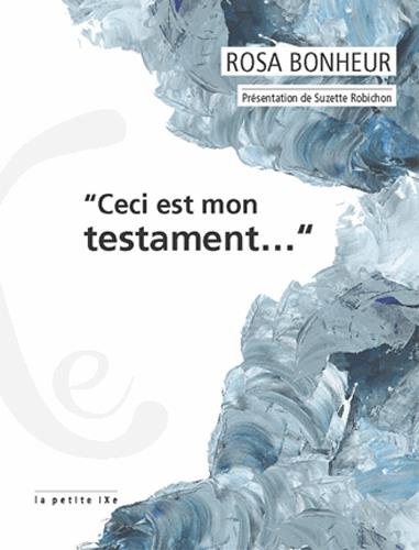 CECI EST MON TESTAMENT