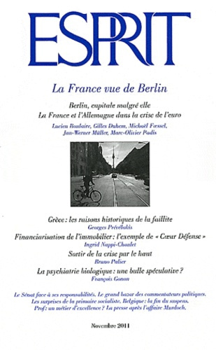 Esprit N° 379, Novembre 2011 : La France vue de Berlin