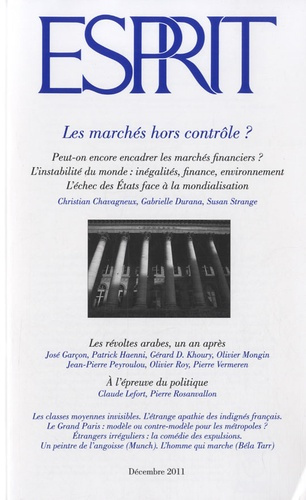 Esprit N° 380, Décembre 2011 : Les marchés hors contrôle