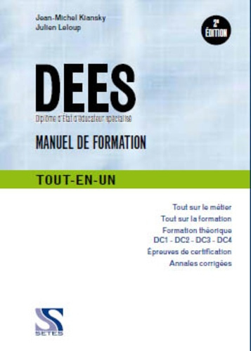 DEES. Manuel de formation, 2e édition