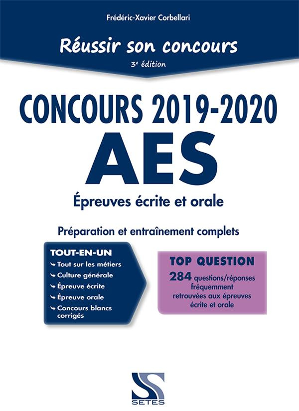 Réussir son concours AES. Accompagnant éducatif et social, Edition 2019-2020