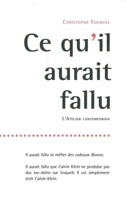 Ce qu'il aurait fallu