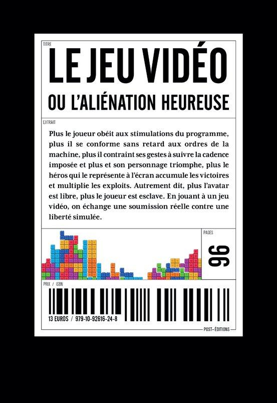 Le jeu vidéo ou l'aliénation heureuse