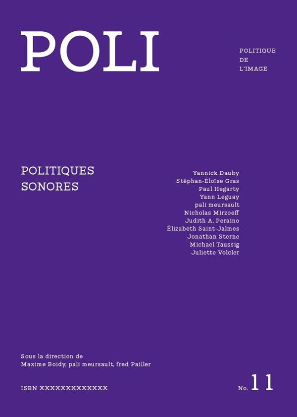 POLI N° 11 : Politiques sonores