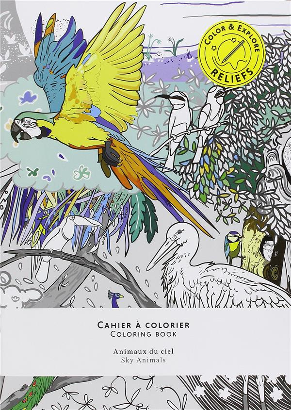 Cahier à colorier Animaux du ciel. Edition bilingue français-anglais
