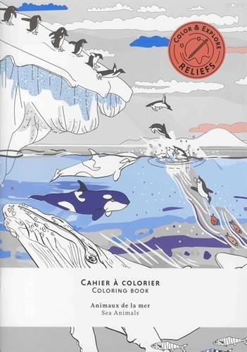 Cahier à colorier Animaux de la mer. Edition bilingue français-anglais