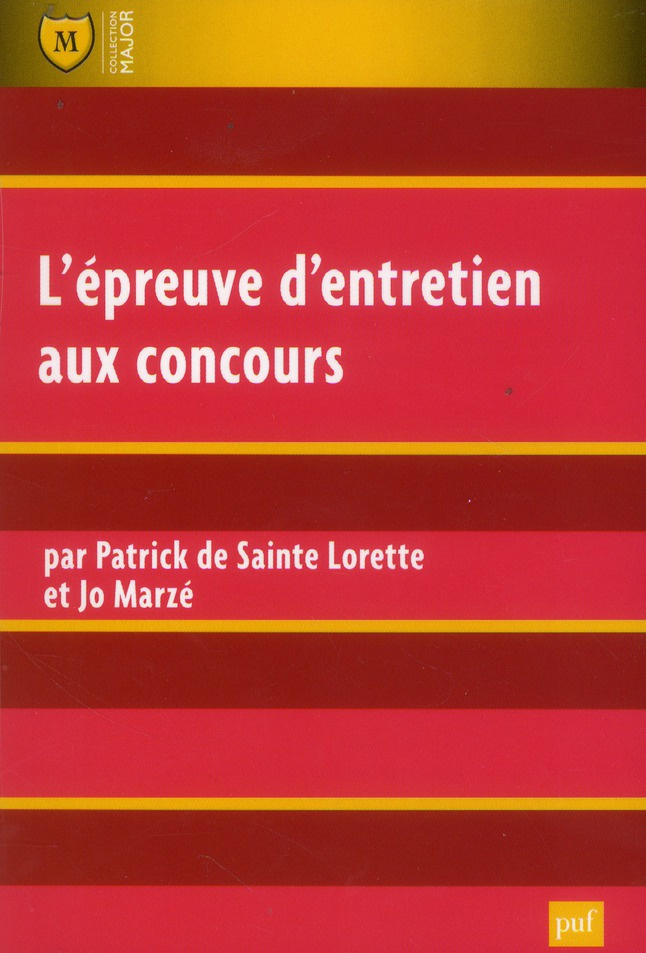 Sainte_Lorette_Patrick_de_Marz_Jo-L_preuve_d_entretien_aux_concours._8e_dition-9782130617440_0